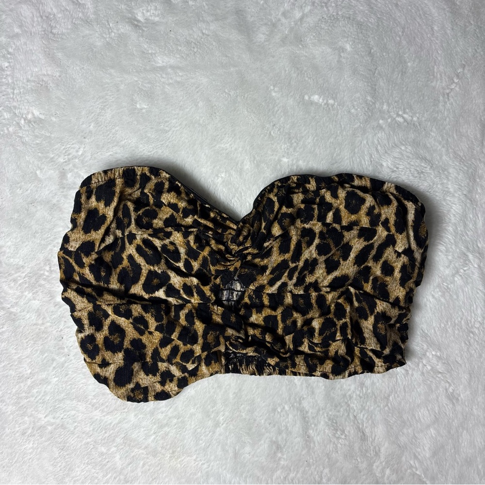 Leopard Print Strapless Set - Picture 2 of 5